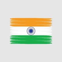 bandera de la india con estilo grunge vector