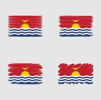 bandera de colección de kiribati vector