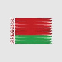 Flag of Belarus with grunge style vector