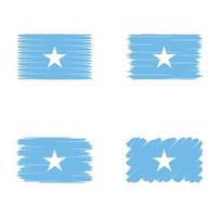 bandera de colección de somalia vector