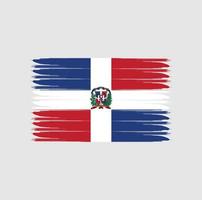 bandera de república dominicana con estilo grunge vector