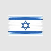 Flag of Israel with grunge style vector