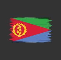 vector de bandera de eritrea con estilo de pincel de acuarela