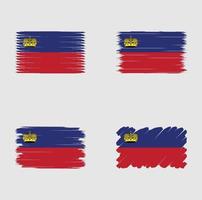 Collection flag of Liechtenstein vector