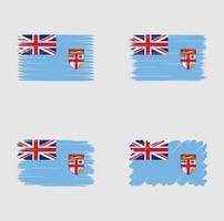 Collection flag of Fiji vector