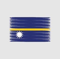 Flag of Nauru with grunge style vector