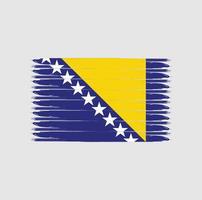 Flag of Bosnia with grunge style vector