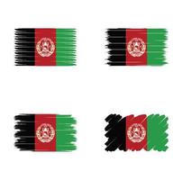 Collection flag of Afghanistan vector