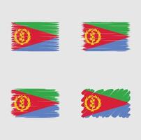 bandera de colección de eritrea vector