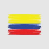 Flag of Colombia with grunge style vector