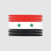 Flag of Syria with grunge style vector