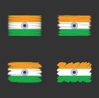 Collection flag of India vector