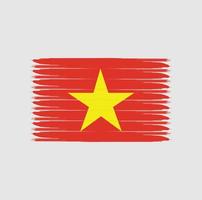 Flag of Vietnam with grunge style vector