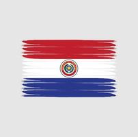 Flag of Paraguay with grunge style vector