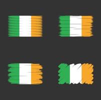 Collection flag of Ireland vector