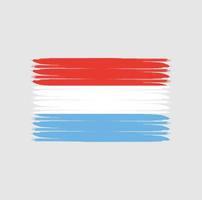 Flag of Luxembourg with grunge style vector