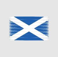 bandera de escocia con estilo grunge vector