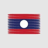 Flag of Laos with grunge style vector