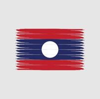 Flag of Laos with grunge style vector