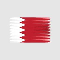 Flag of Bahrain with grunge style vector