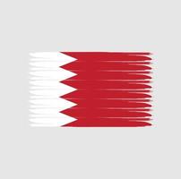 Flag of Bahrain with grunge style vector