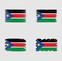 Collection flag of South Sudan vector