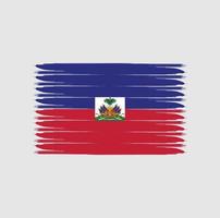 Flag of Haiti with grunge style vector