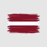 Latvia flag vector with watercolor brush style