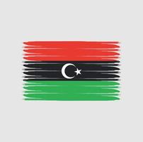 Flag of Libya with grunge style vector