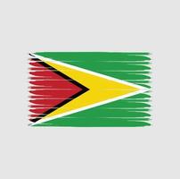Flag of Guyana with grunge style vector