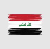 Flag of Iraq with grunge style vector