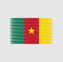 bandera de camerún con estilo grunge vector