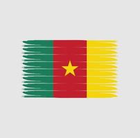 Flag of Cameroon with grunge style vector