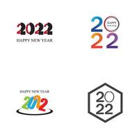 happy new year 2022 vector illustration design template