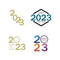 happy new year 2023 vector illustration design template