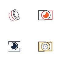 camera photography logo icon vector design template