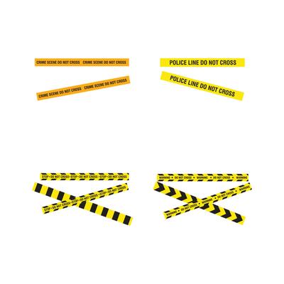 Black and yellow police stripe Vector illustration design