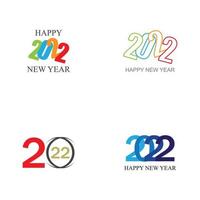 happy new year 2022 vector illustration design template