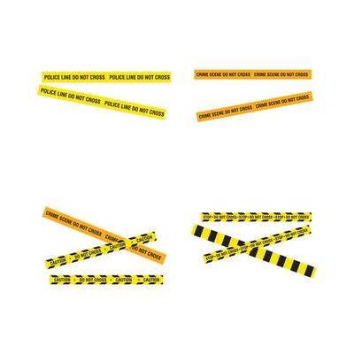 Black and yellow police stripe Vector illustration design