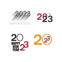 happy new year 2023 vector illustration design template