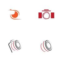 camera photography logo icon vector design template