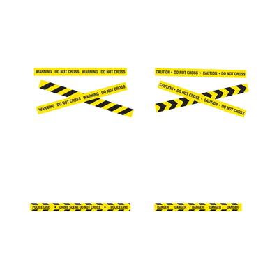 Black and yellow police stripe Vector illustration design