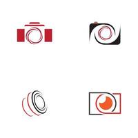 camera photography logo icon vector design template