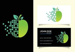 diseño de logotipo de manzana vector