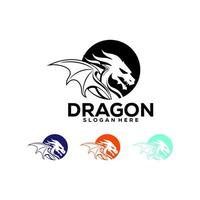 logotipo de dragón, vector de logotipo de dragón aislado