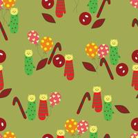 beautiful seamless pattern of birthday ornaments vector