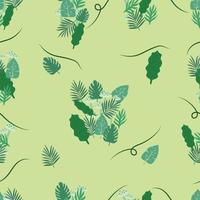 beautiful seamless pattern of leaves vector