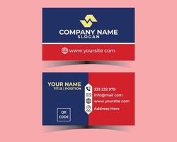 Business card design template vector