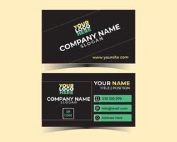 Business card design template vector