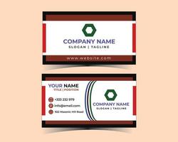 Standard Corporate Business Card template vector